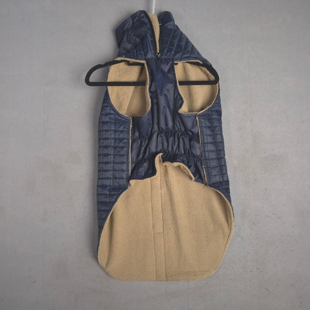 Shaggleton‎ Collection Quilted Dog Coat Rainbow Stripe Sherpa Lined Size 26 - Picture 5 of 9